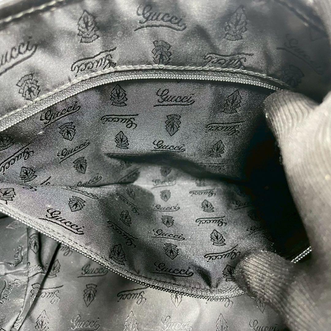Gucci GG Tote Canvas Brown Charm Leather — view 5