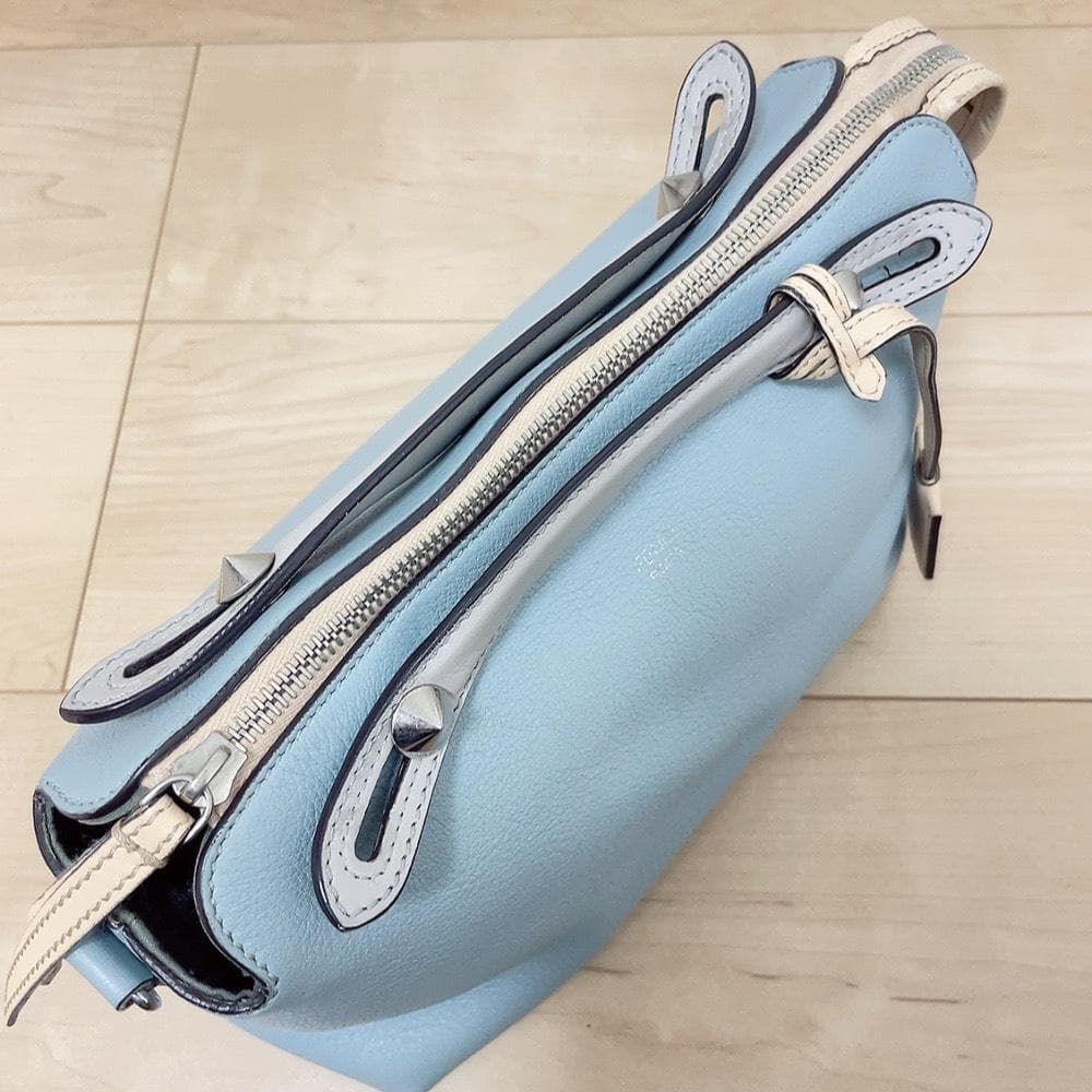 Fendi Visible Shoulder Bag Light Blue 2-Way