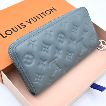 Louis Vuitton Monogram Cousin Zippy Wallet Blue — view 2