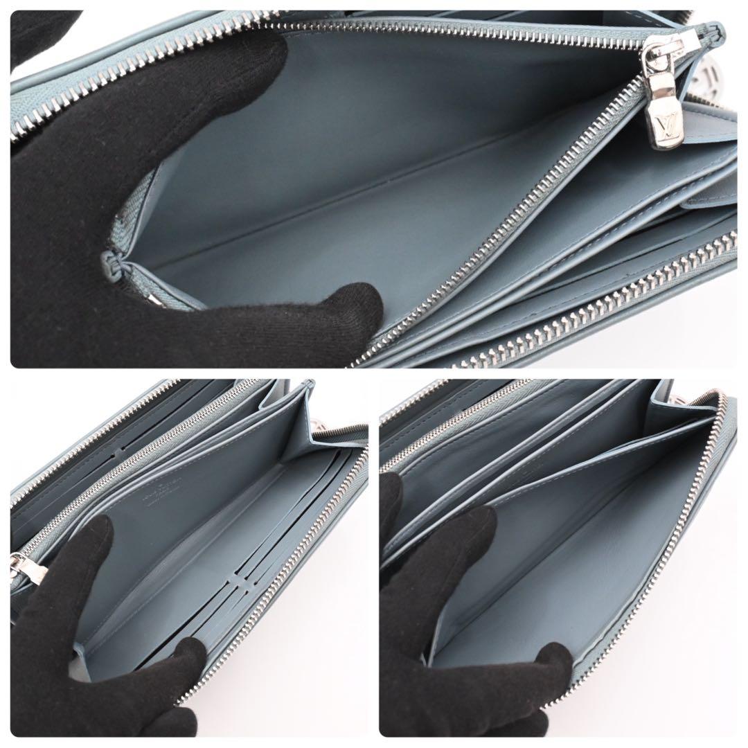 Louis Vuitton Monogram Cousin Zippy Wallet Blue — view 5