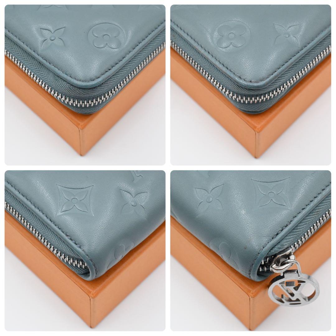Louis Vuitton Monogram Cousin Zippy Wallet Blue — view 7