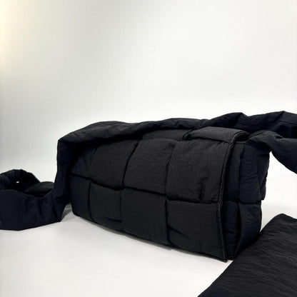 Bottega Veneta IC Padded Tech Shoulder Bag Black — view 2