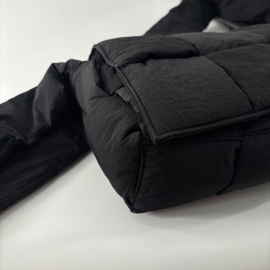 Bottega Veneta IC Padded Tech Shoulder Bag Black — view 6