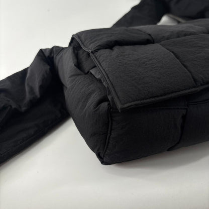 Bottega Veneta IC Padded Tech Shoulder Bag Black — view 6