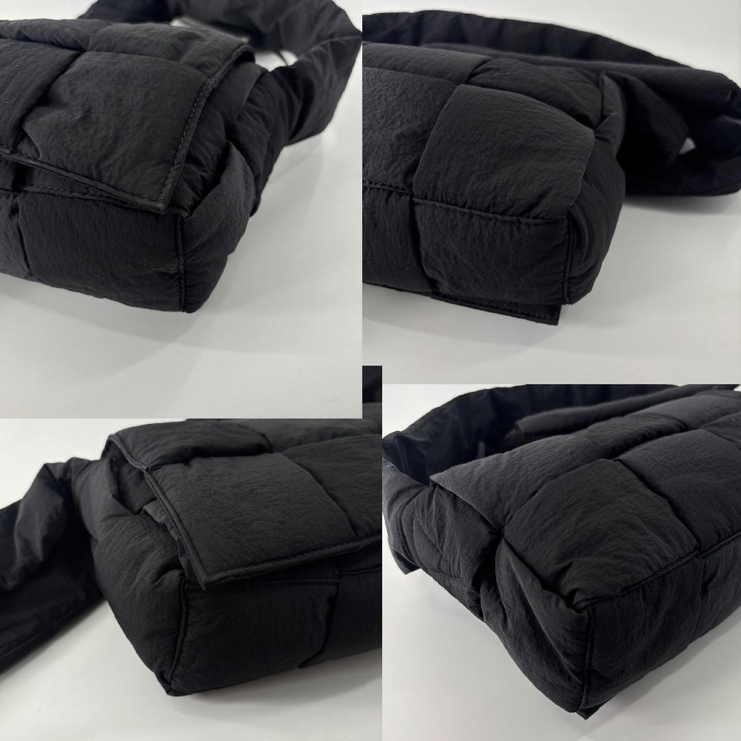 Bottega Veneta IC Padded Tech Shoulder Bag Black — view 8