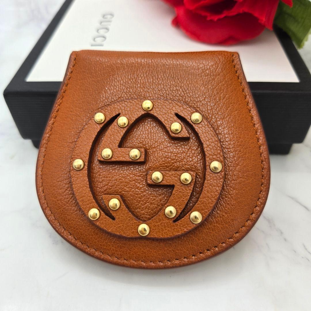 Gucci GG Coin Purse Wallet Brown