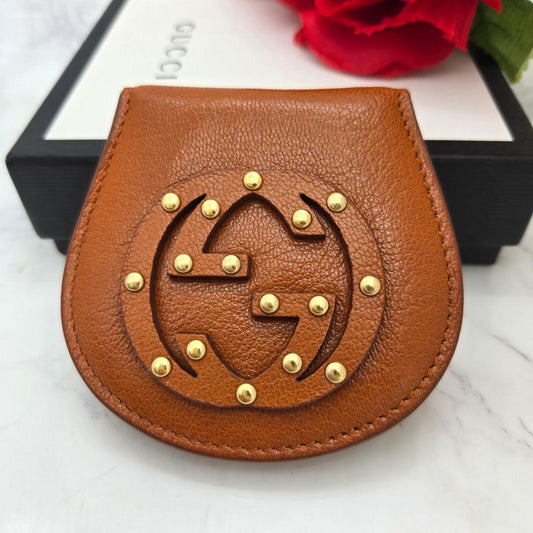 Gucci GG Coin Purse Wallet Brown
