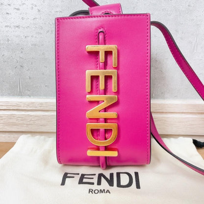 Fendi Shoulder Bag Pink Phone Pouch — view 2
