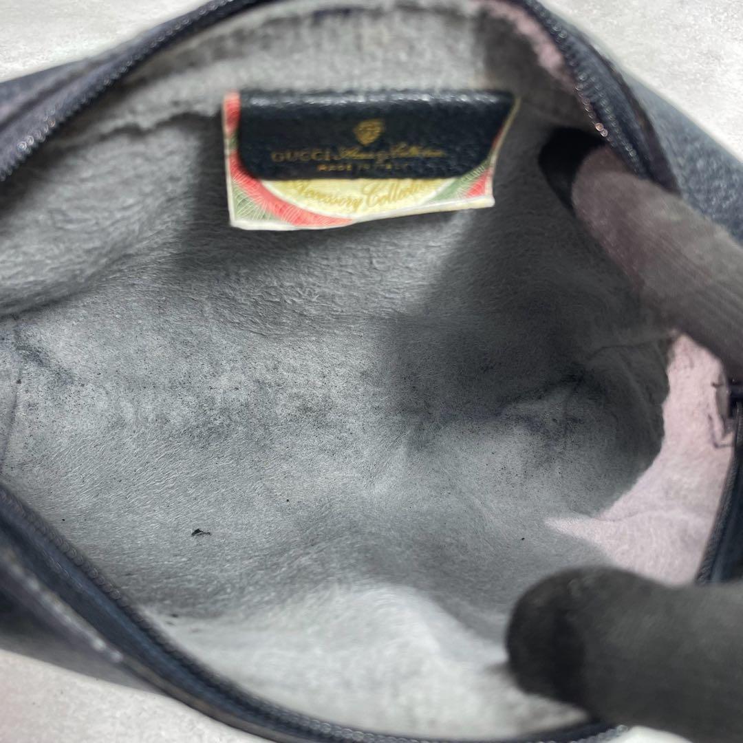 Gucci GG Sherry Line Clutch Navy Leather — view 4