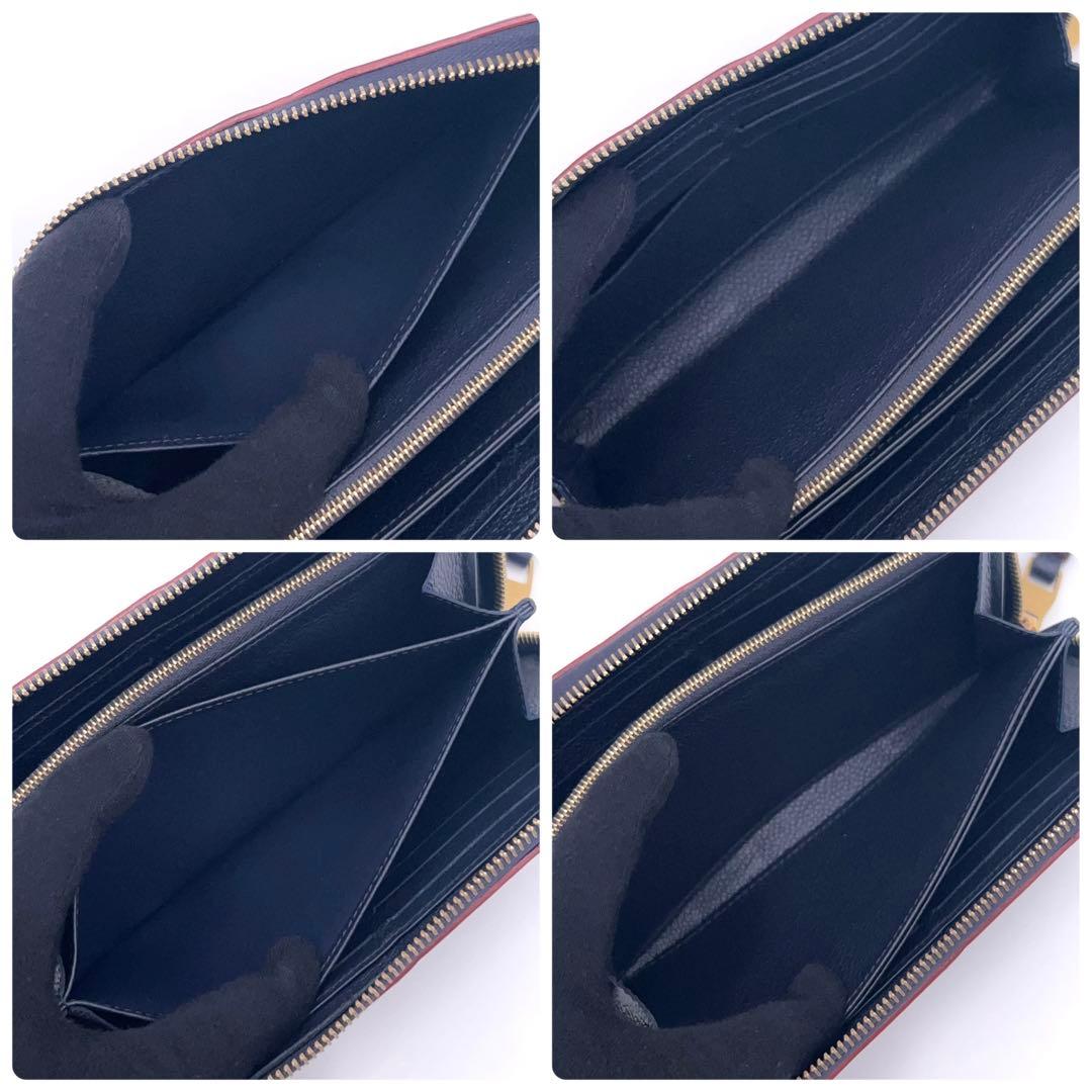 Louis Vuitton Monogram Empreinte Marine Zippy Wallet — view 4
