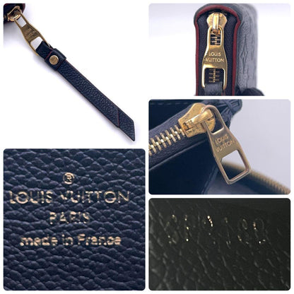 Louis Vuitton Monogram Empreinte Marine Zippy Wallet — view 9