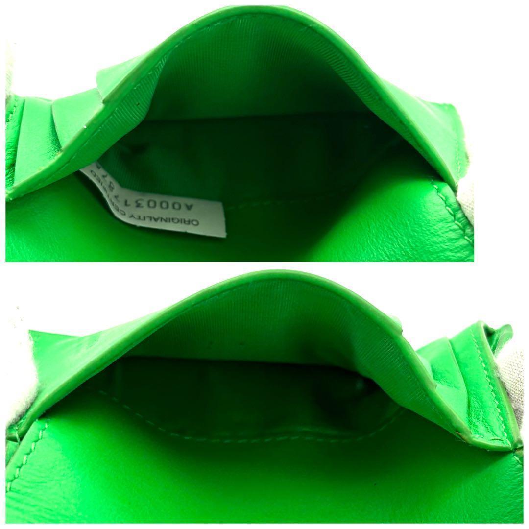Bottega Veneta Fold Wallet Cassette Maxi Intrecciato Green — view 6