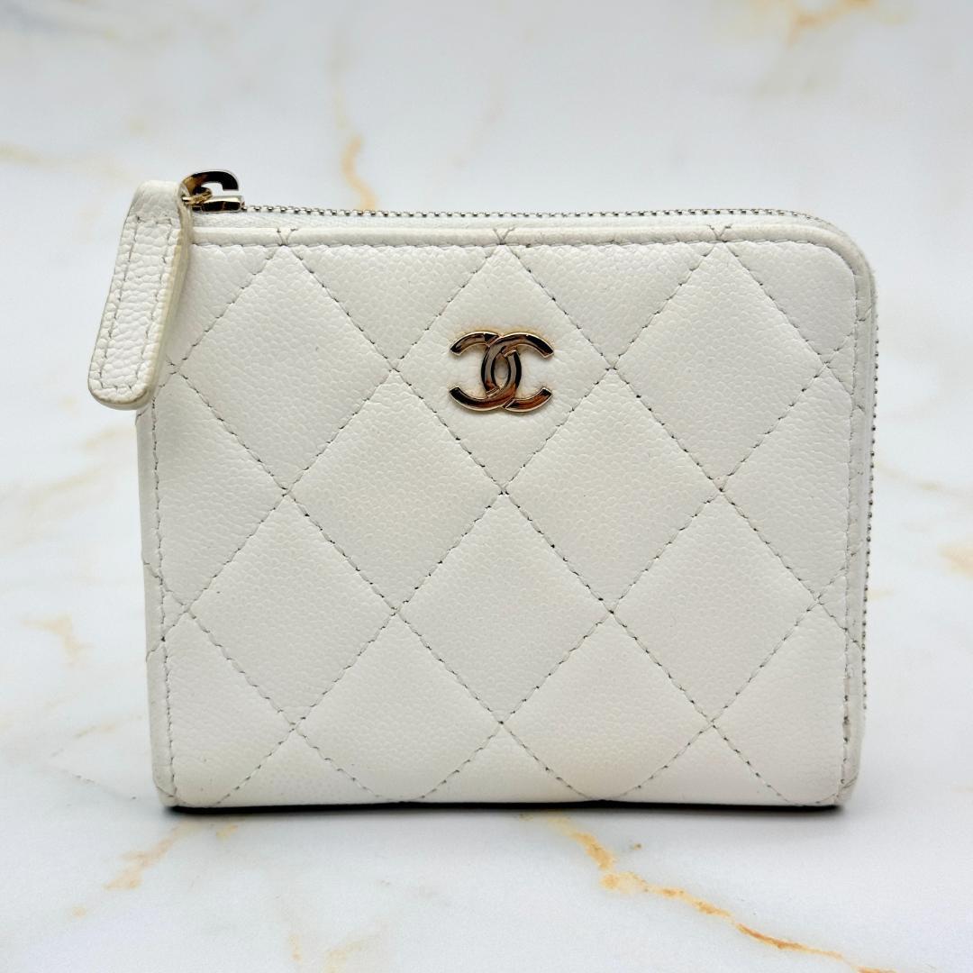 Chanel Caviar Leather Compact Wallet — view 2