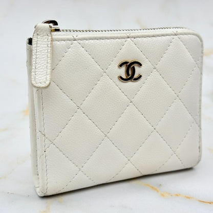 Chanel Caviar Leather Compact Wallet — view 3