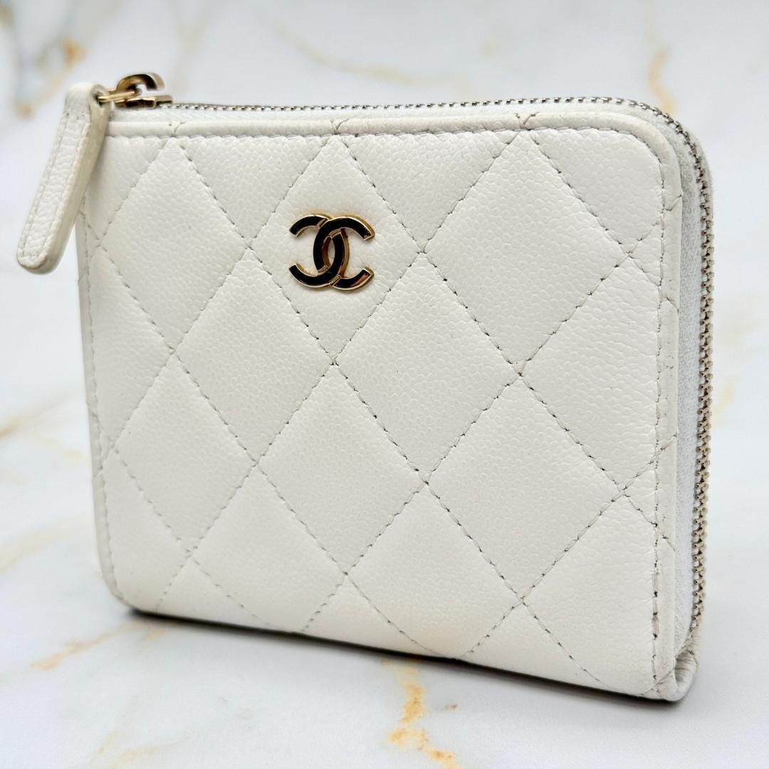 Chanel Caviar Leather Compact Wallet — view 4