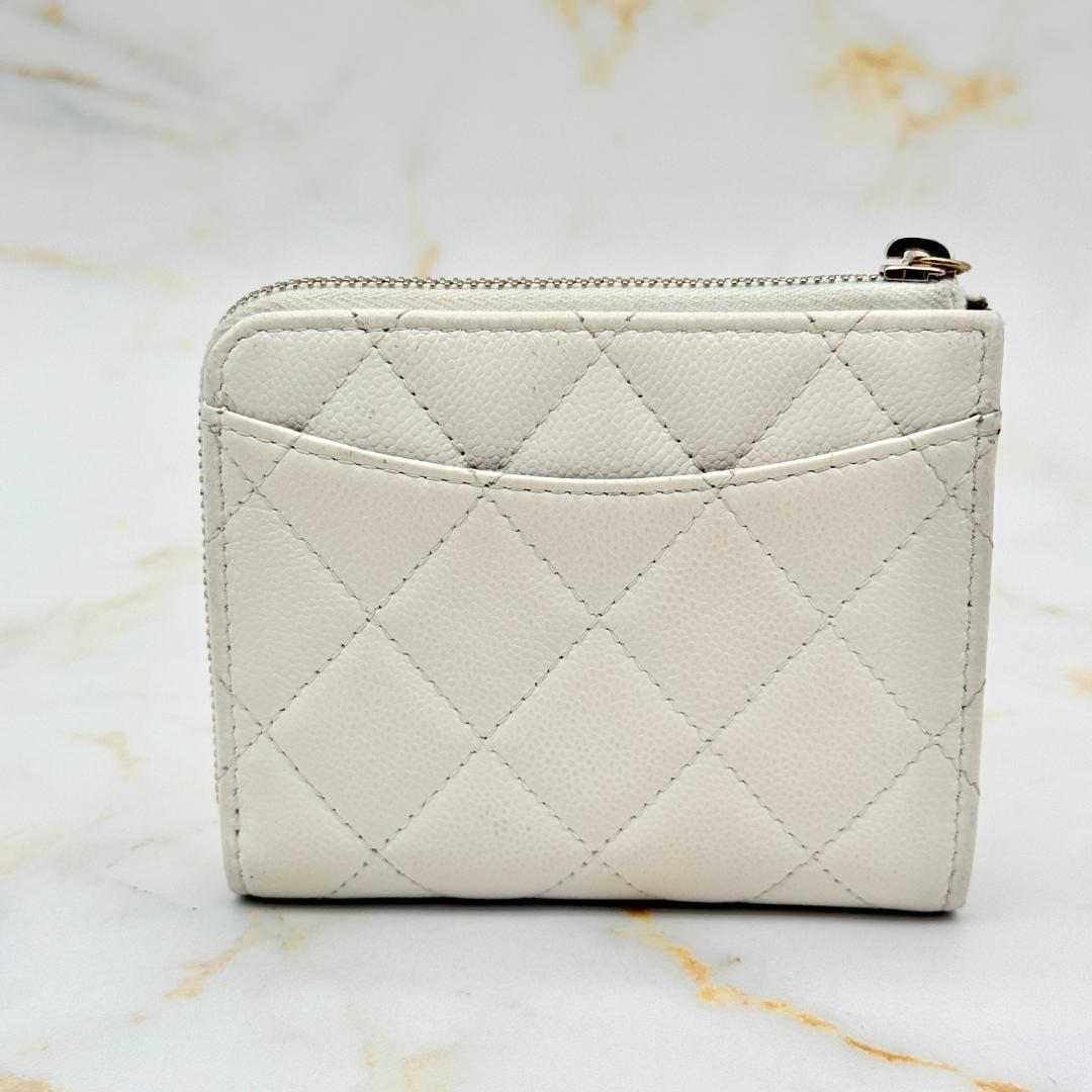 Chanel Caviar Leather Compact Wallet — view 5