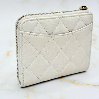 Chanel Caviar Leather Compact Wallet — view 6
