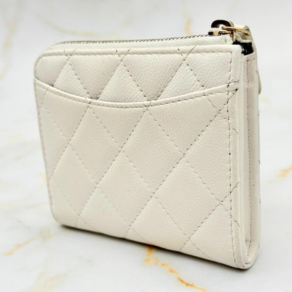 Chanel Caviar Leather Compact Wallet — view 7