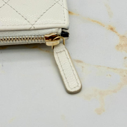 Chanel Caviar Leather Compact Wallet — view 8