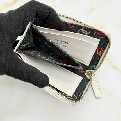 Chanel Caviar Leather Compact Wallet — view 9