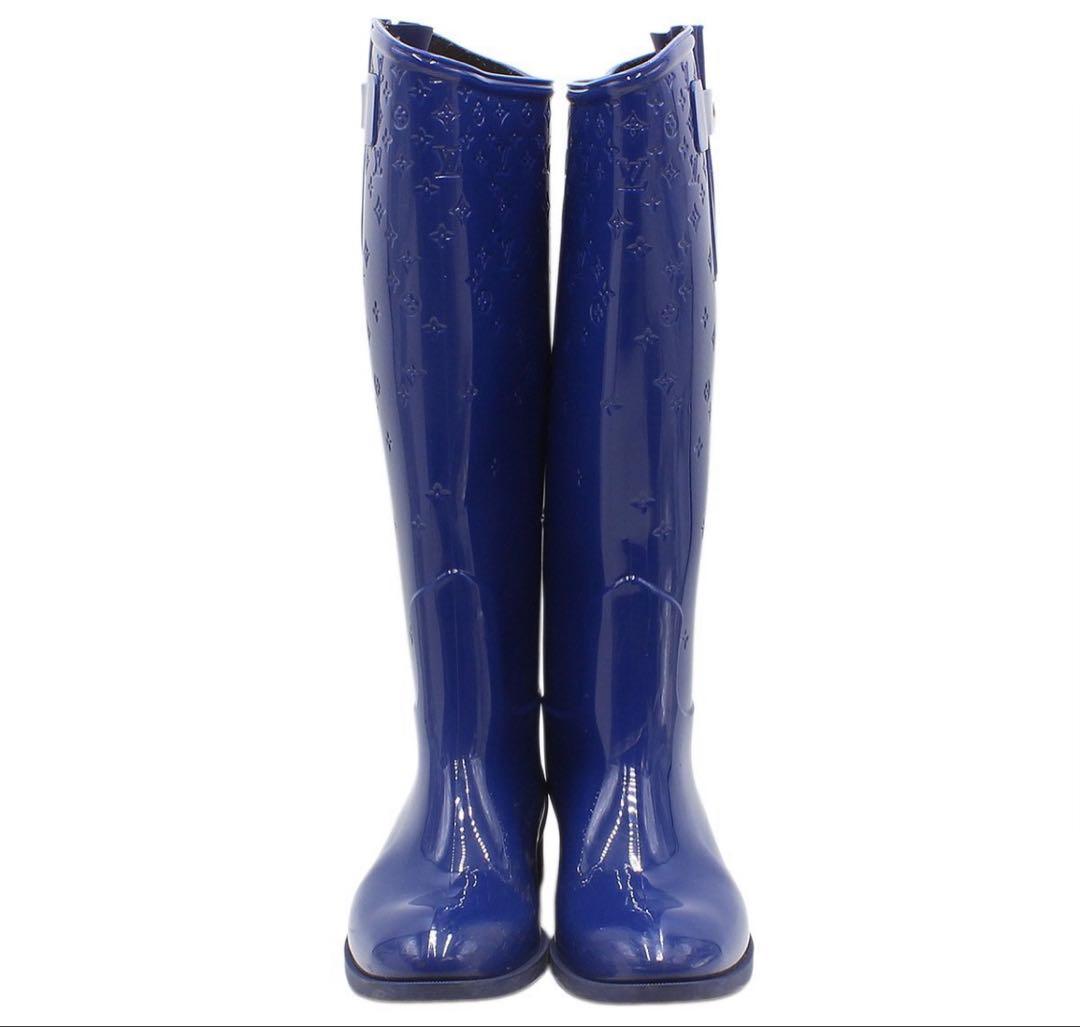 Louis Vuitton Drops Line Rubber Long Rain Boots — view 3
