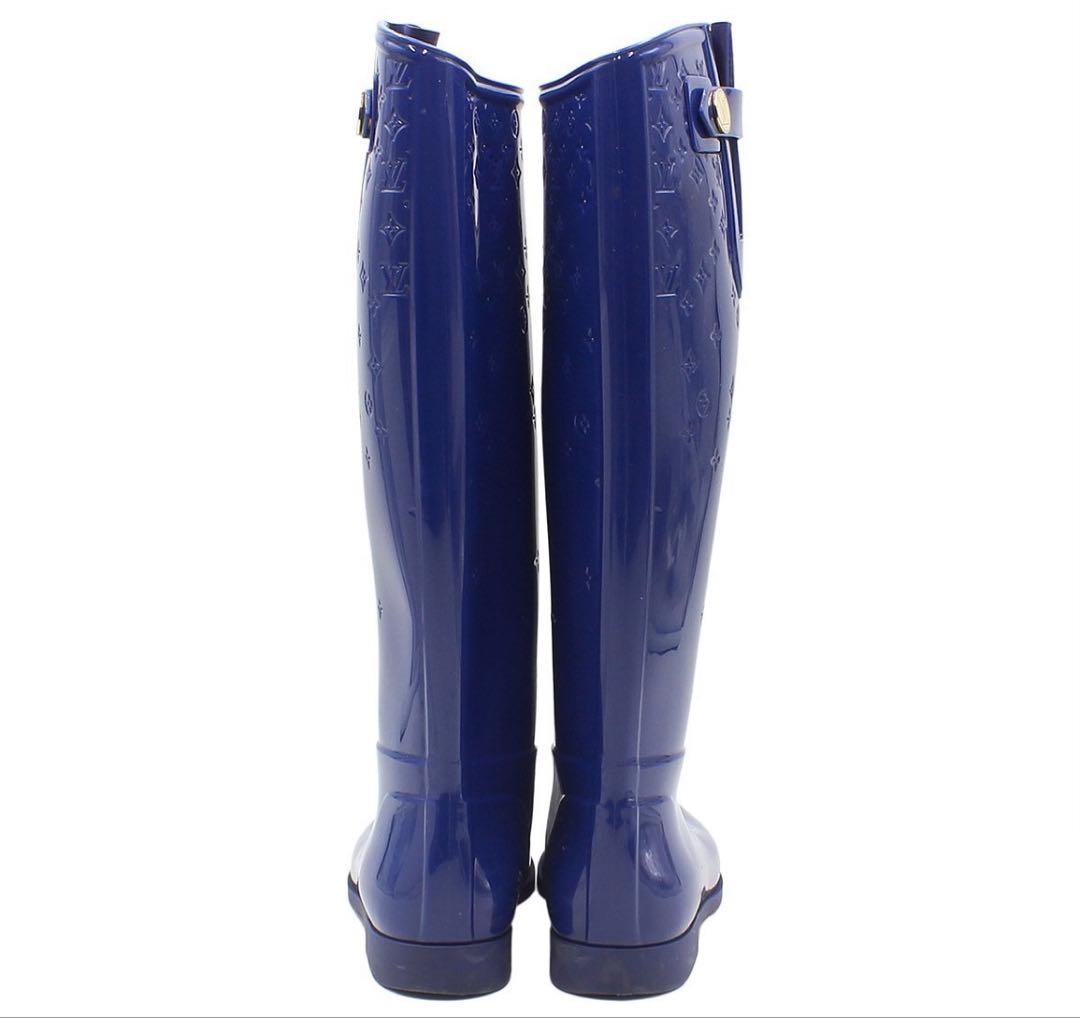 Louis Vuitton Drops Line Rubber Long Rain Boots — view 4