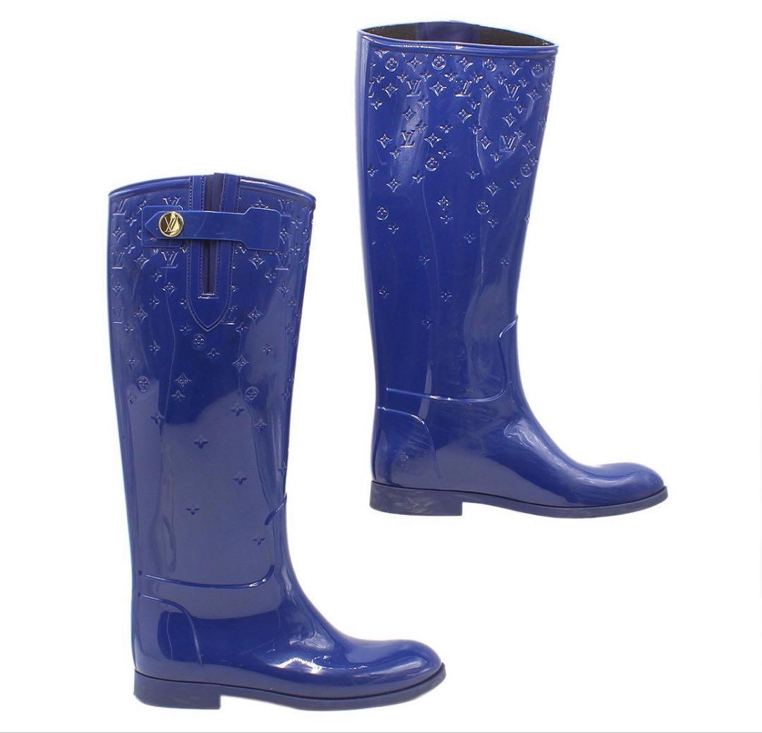 Louis Vuitton Drops Line Rubber Long Rain Boots — view 5