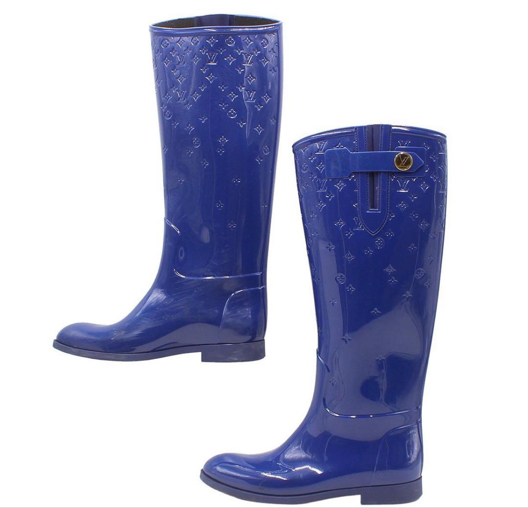 Louis Vuitton Drops Line Rubber Long Rain Boots — view 6