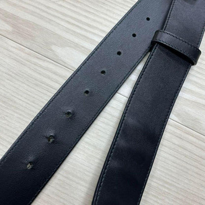 Fine Gucci Re-edition Double G GG Marmont Wide Leather Belt