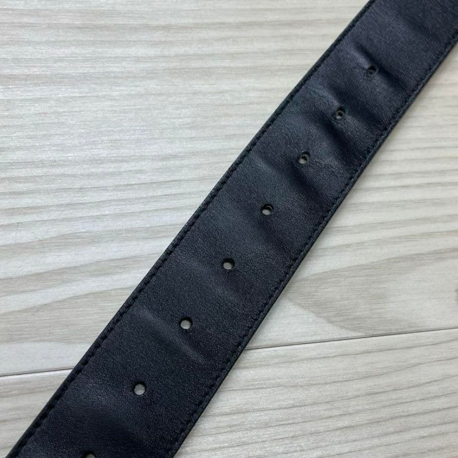 Fine Gucci Re-edition Double G GG Marmont Wide Leather Belt