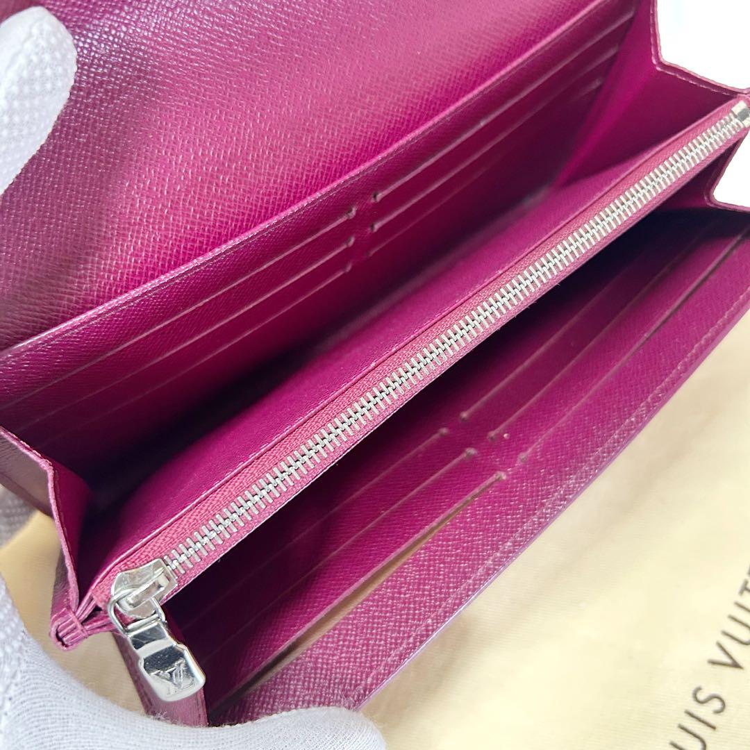Louis Vuitton Portefeuille Sarah Epi Fuchsia Long Wallet
