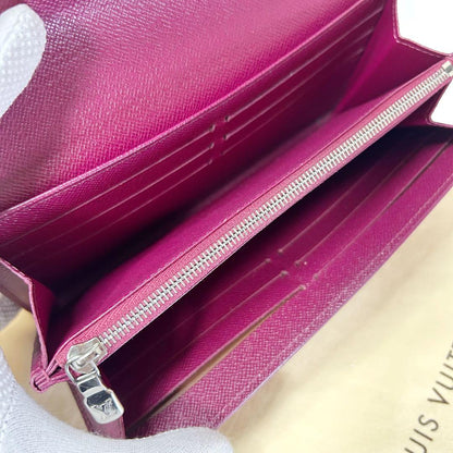 Louis Vuitton Portefeuille Sarah Epi Fuchsia Long Wallet