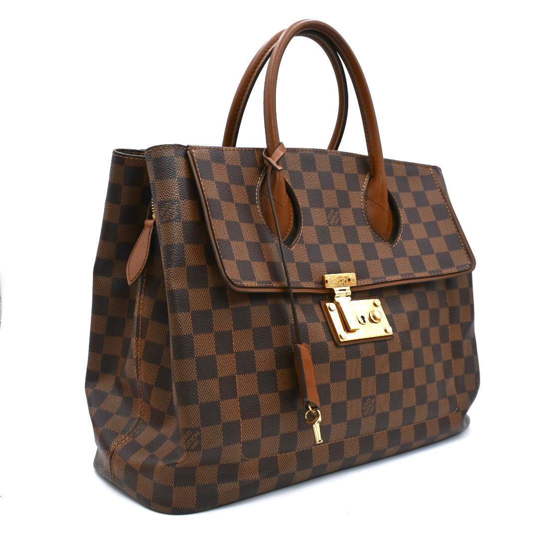 Louis Vuitton Damier Ascot Handbag Brown