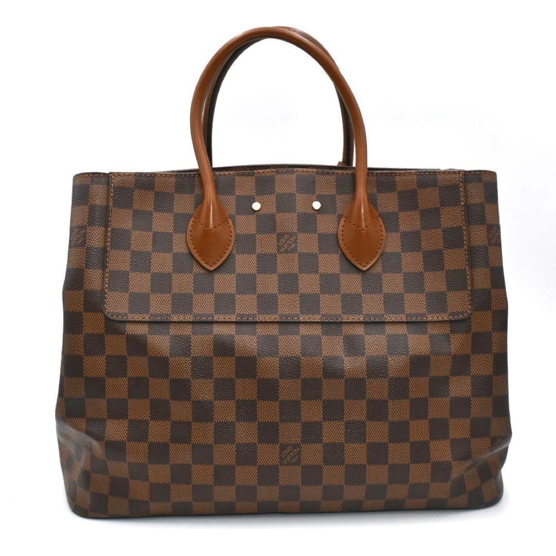 Louis Vuitton Damier Ascot Handbag Brown — view 3