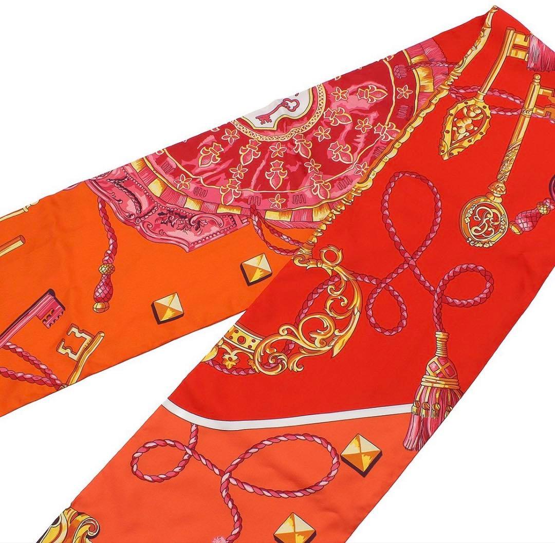 Hermes Maxi Twillire Cles Key Silk Scarf — view 3