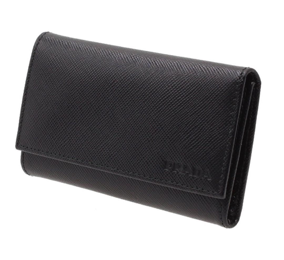 Unused Prada Saffiano Leather 6-ring Key Case