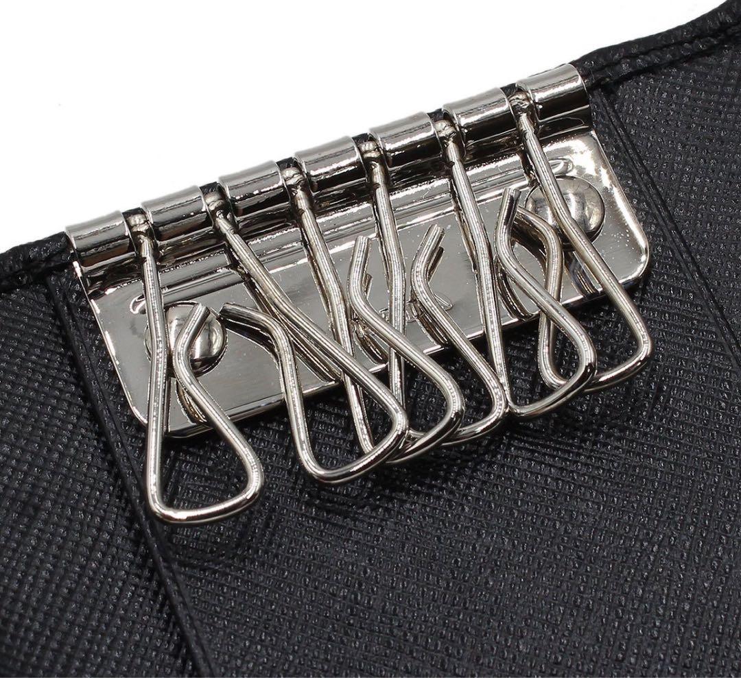 Unused Prada Saffiano Leather 6-ring Key Case
