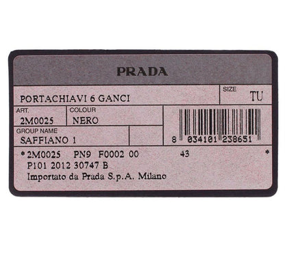 Unused Prada Saffiano Leather 6-ring Key Case