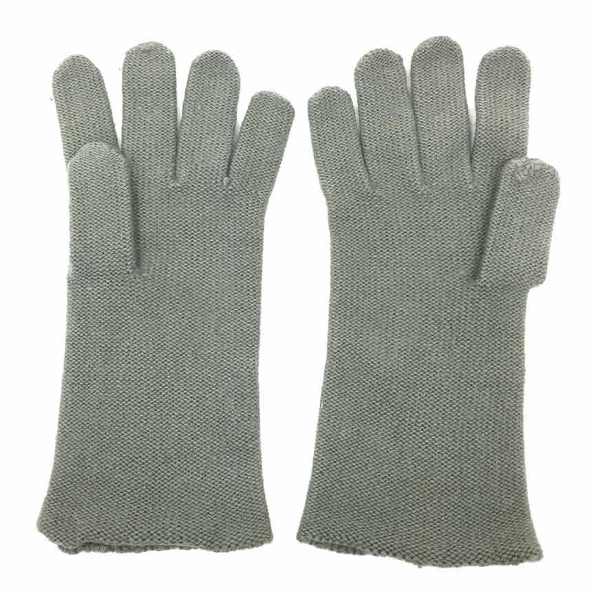 Hermes Cashmere Gloves Men's Gray Aq10893