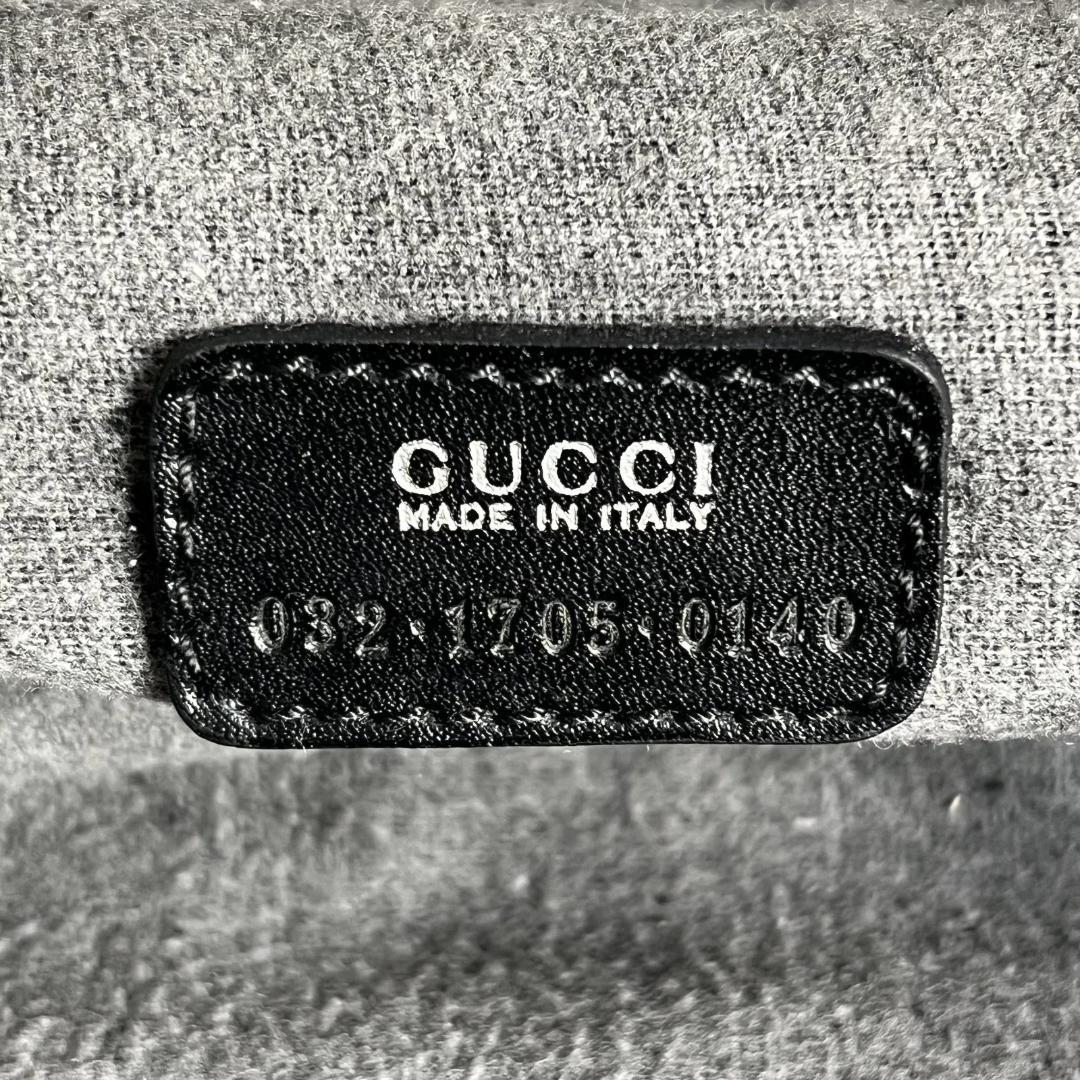 Gucci Vanity Pouch Horsebit Suede Black — view 3