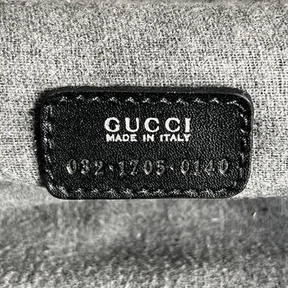 Gucci Vanity Pouch Horsebit Suede Black — view 3