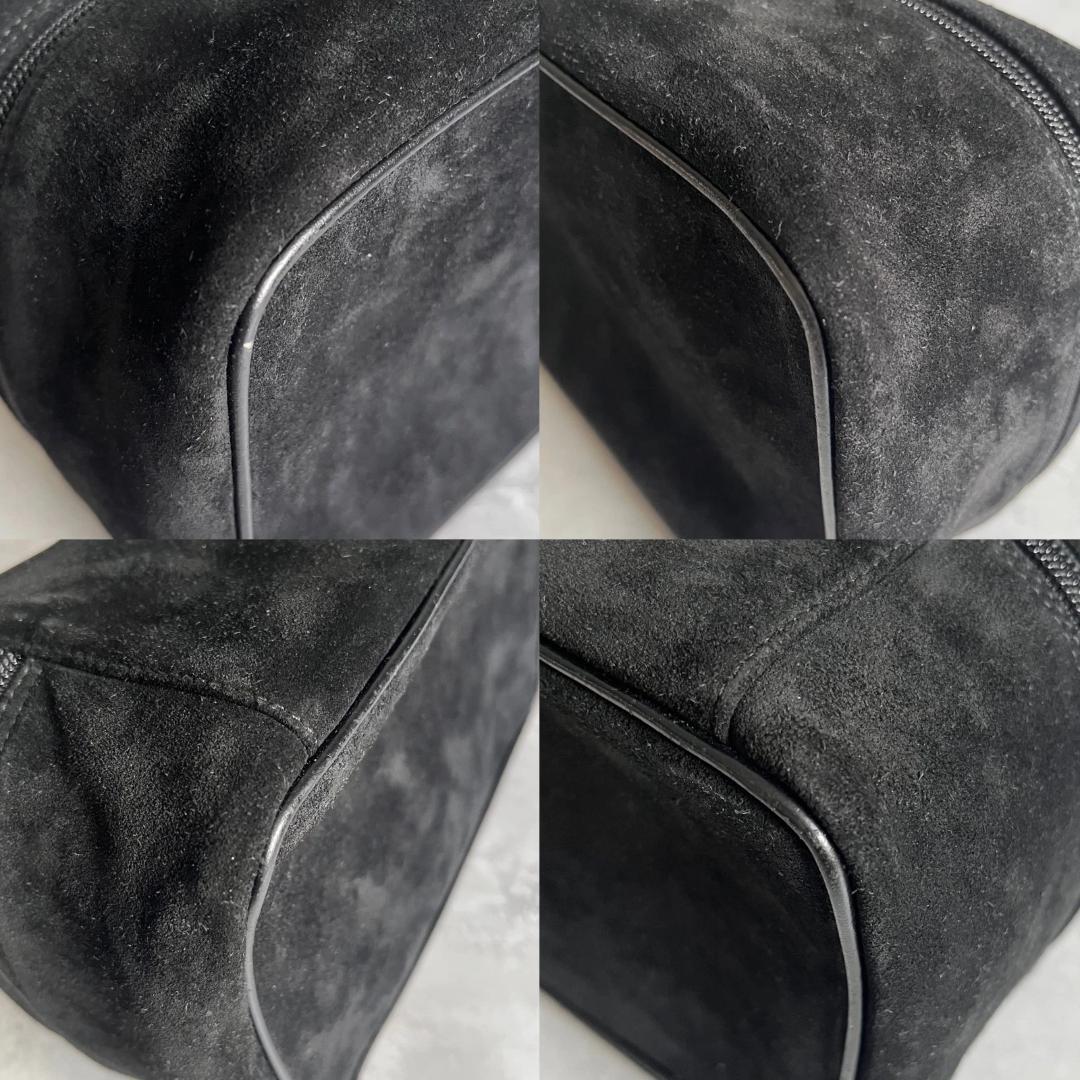 Gucci Vanity Pouch Horsebit Suede Black — view 7