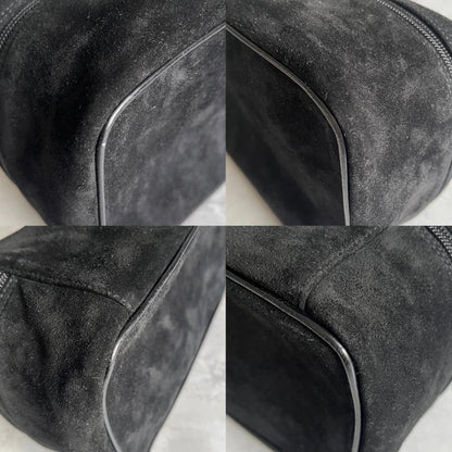 Gucci Vanity Pouch Horsebit Suede Black — view 7