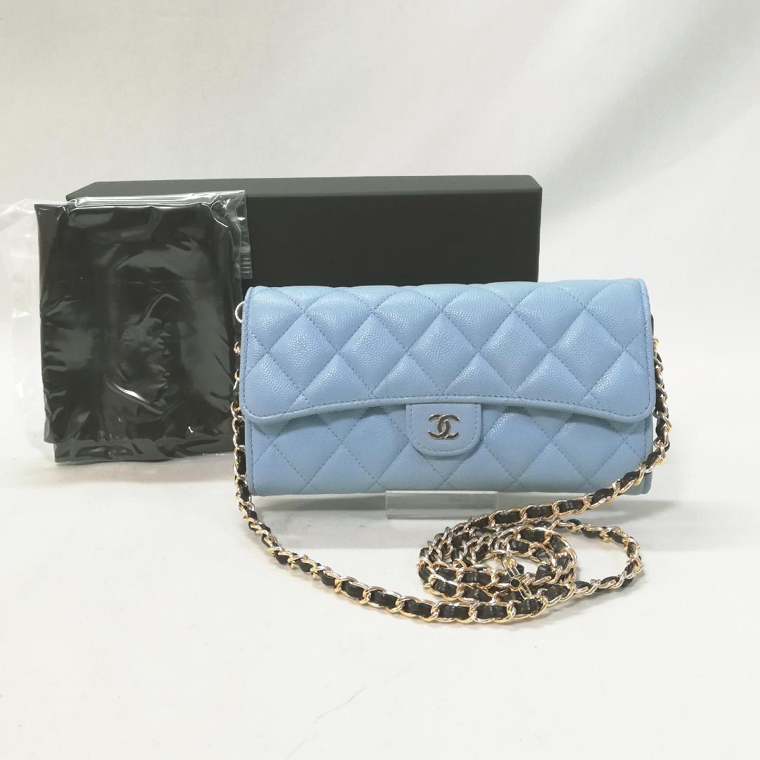 Chanel Caviar Leather Quilted Wallet