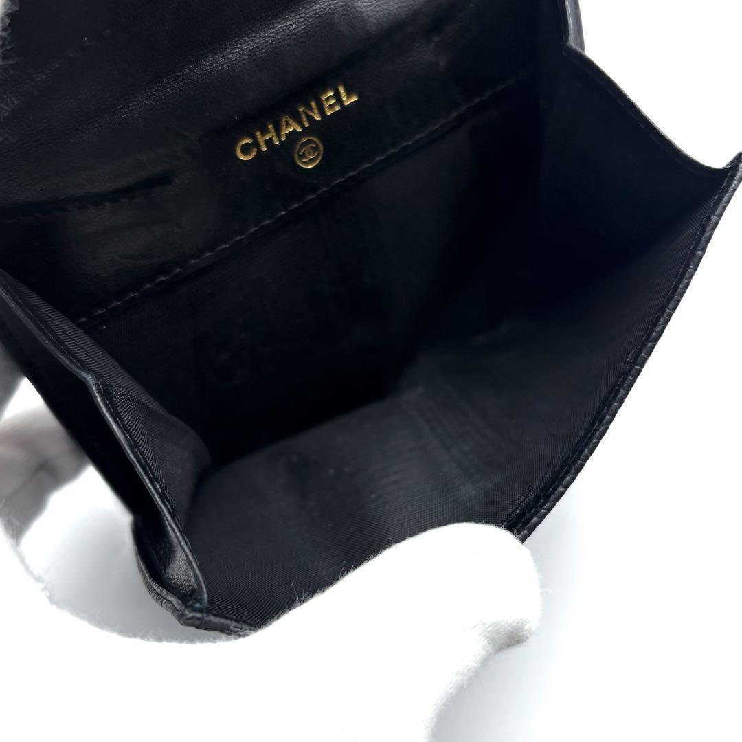 Chanel Wallet Coco Stitch Caviar Hook Bifold — view 6