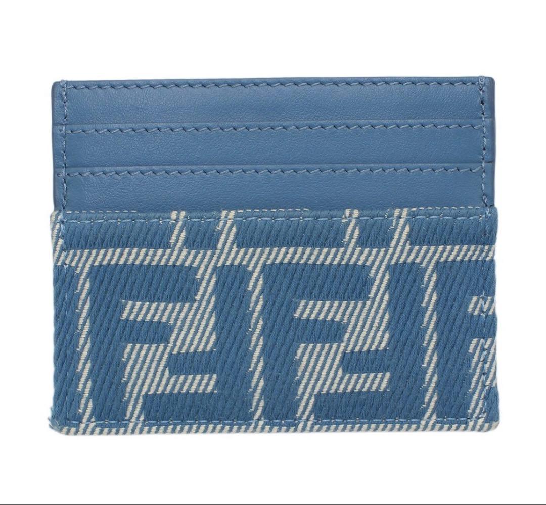 Fendi Baguette FF Jacquard Card Case Business Holder — view 2