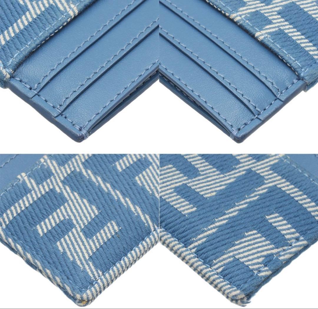 Fendi Baguette FF Jacquard Card Case Business Holder — view 3