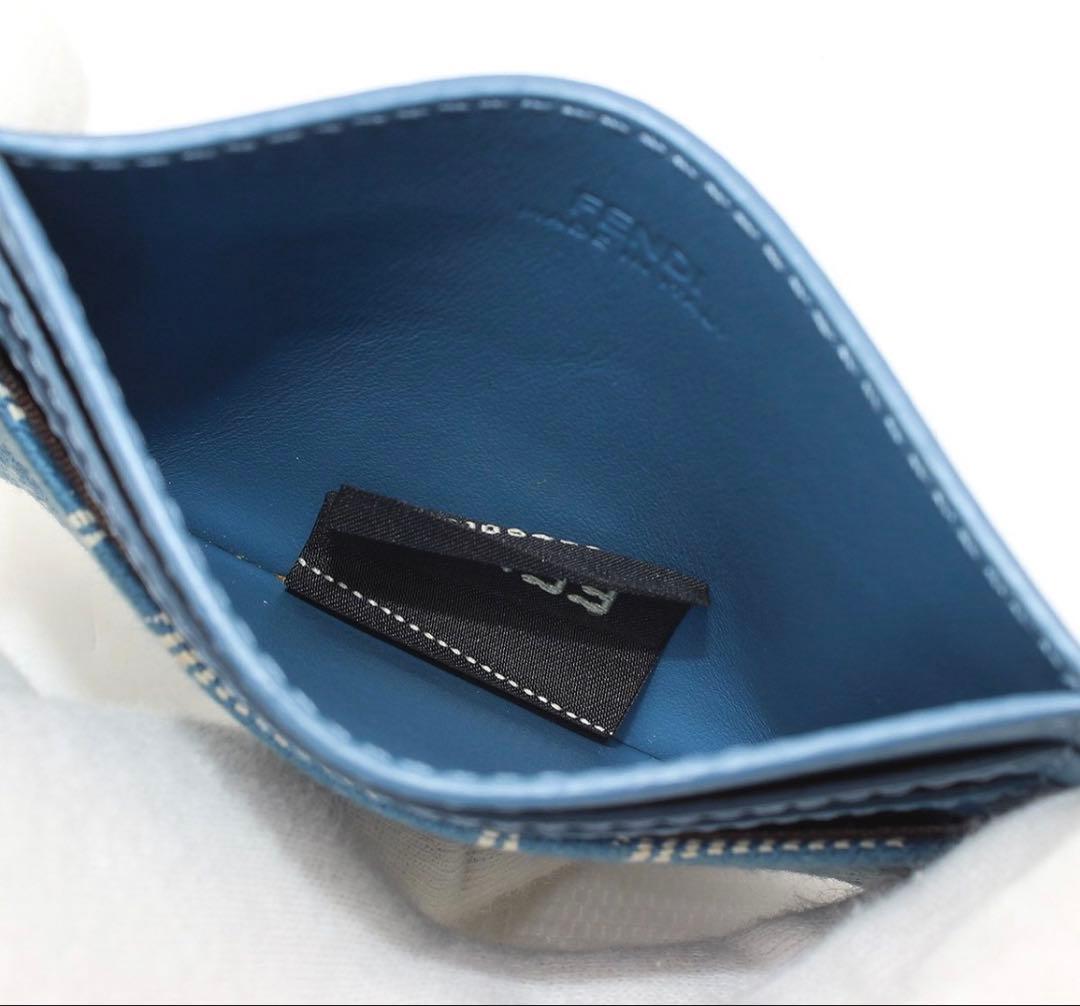 Fendi Baguette FF Jacquard Card Case Business Holder — view 4