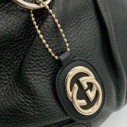 Gucci 2-way Bag Handbag Sookie Leather Black