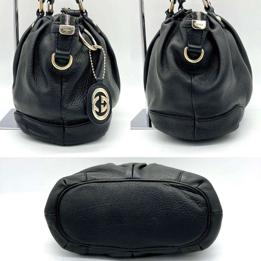 Gucci 2-way Bag Handbag Sookie Leather Black